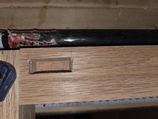 photo inside one mortise.