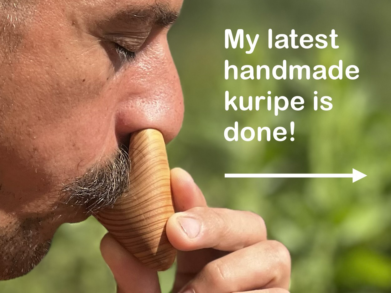 My latest handmade kuripe is done!