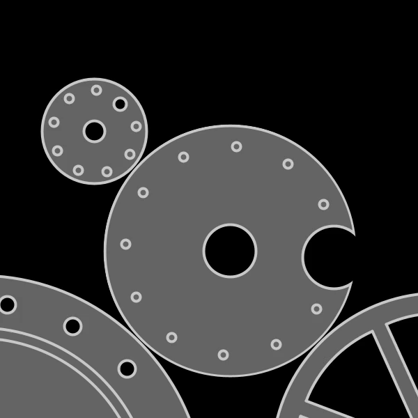 Loop animation of spining gears.