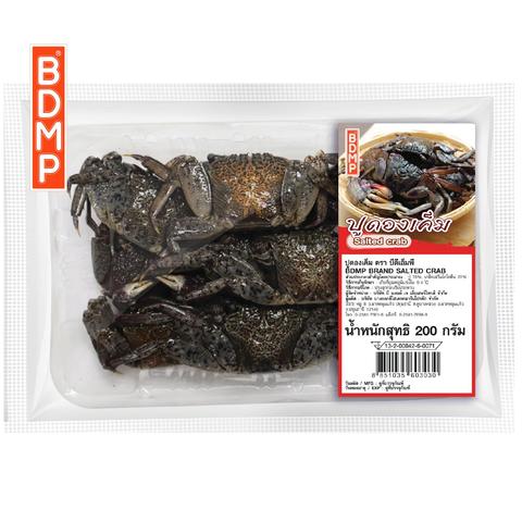 image of grocery package of salted fermented crab.