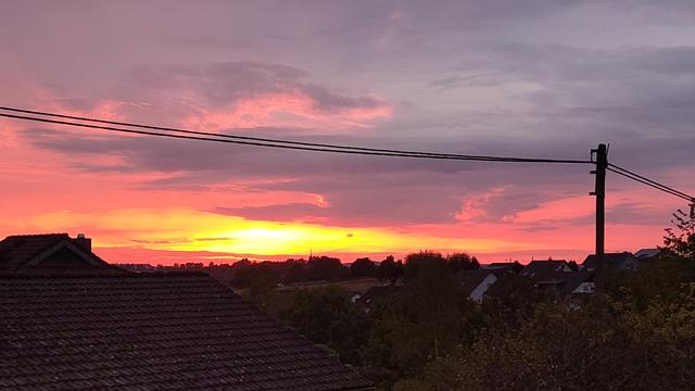 Red and yellow sunset