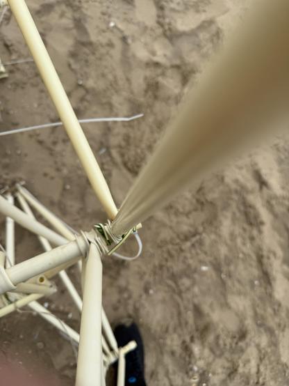 PVC pipee in the sand…