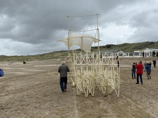 Strandbeest with creator