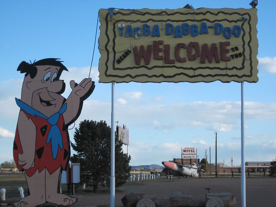 Yabba Dabba-Doo Welcome Flintstone's Bedrock City, Valle, AZ