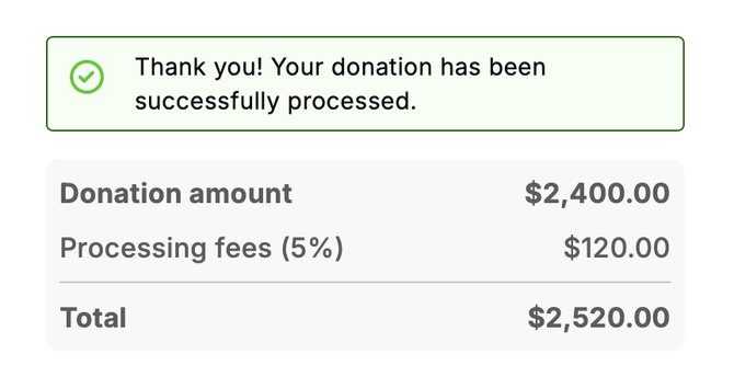 A $2400 donation to St. Jude
