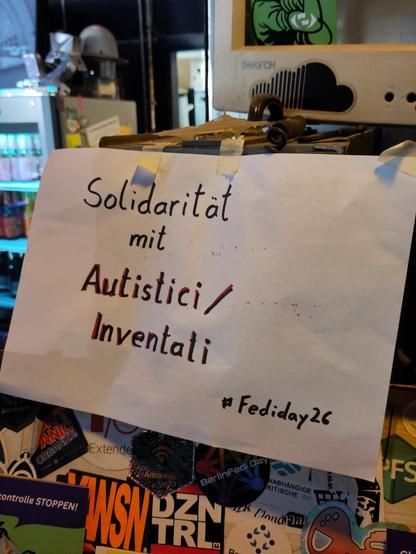 Zettel mit solibekundung