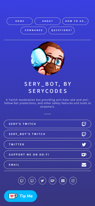 Example of a carrd site