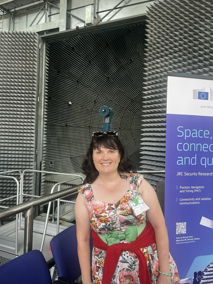 Me touring European Microwave Signature Laboratory (EMSL)