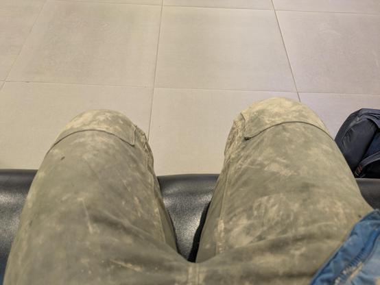I did not have any options for alternate pants. I felt like Pigpen from Peanuts walking around. When I touched my pants, a cloud of dirt would fly out.