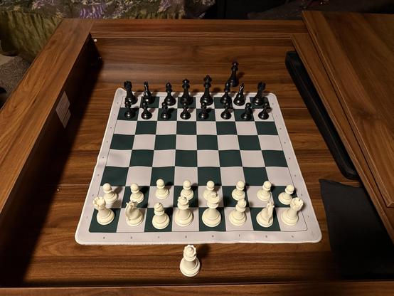 A picture of my tournament standard chest that sitting inside the well of the gaming table. It is a thing of beauty!