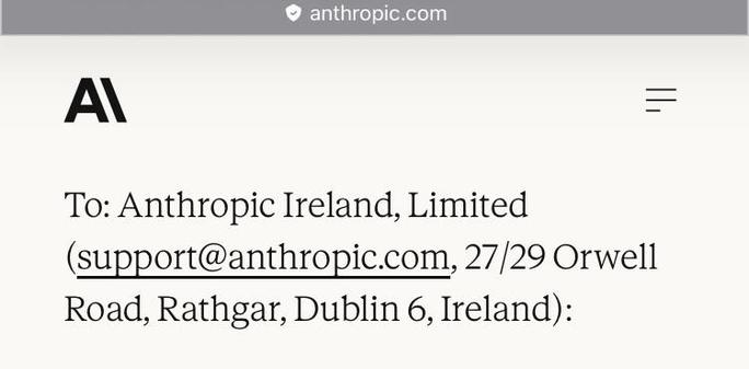 Antropic Ireland, Limited 27/29 Orwell Road