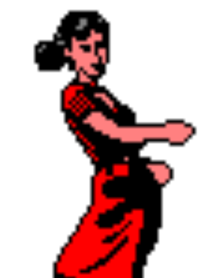 Hula girl gif: right sleeve has missing dither, but is coloured red