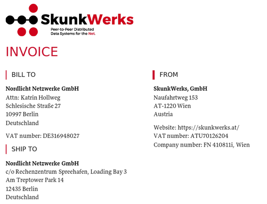 A header page of a PDF with logos and left/right column split.