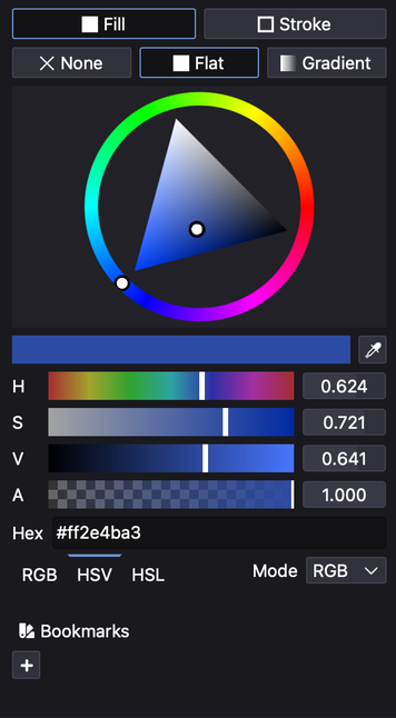 new color widget in Friction.