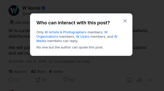 screenshot of the actual restrictions