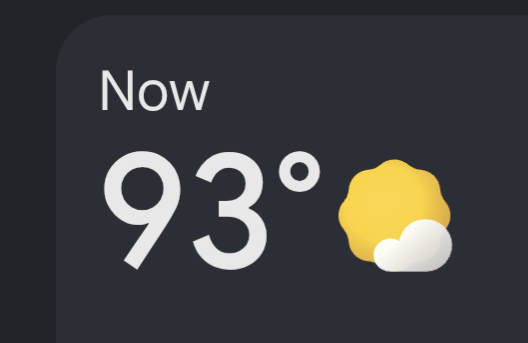 93F current weather
