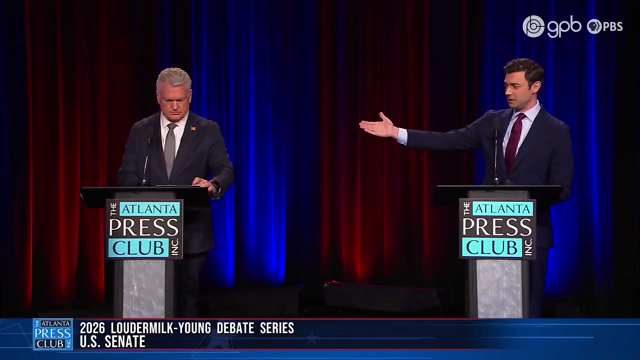 Ossoff: "You stand here and say you're going to be a champion for black Georgians when you elevate to positions of leadership in your political organization, people with ties to the Ku Klux Klan. You want to explain that to folks across Georgia? Did you accidentally put people with Klan ties in your political organization?"