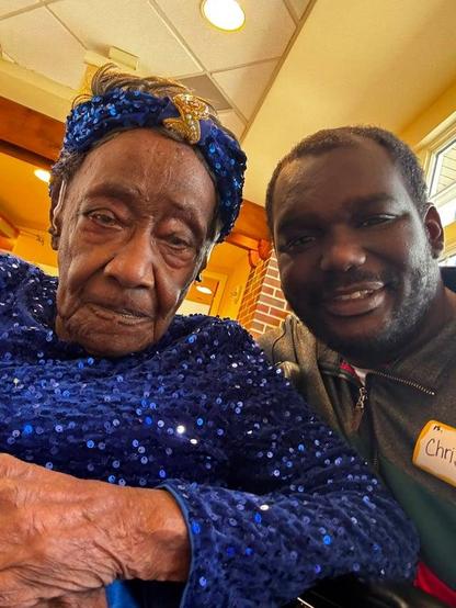 Naomi Whitehead last month with a family member