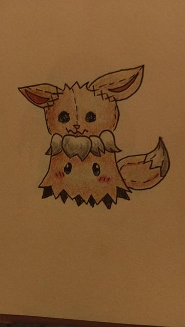 Mimiqui déguisé en Évoli