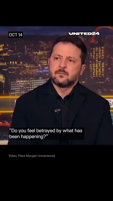 Zelensky and Piers Morgan