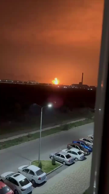 Footage from a new explosion at the Novoshakhtinsk oil terminal in Rostov, Russia Oct 14