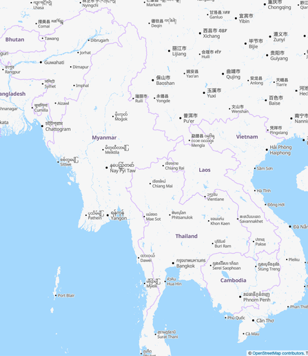 Map of Myanmar