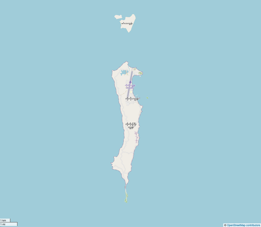 Map of Great Coco Island