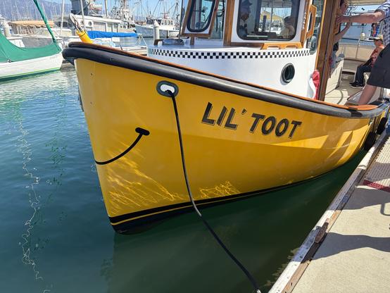 A boat called “lil toot”