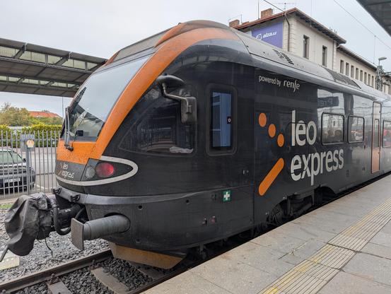 Leo Express powered by Renfe regional train going all the way to Warsaw.