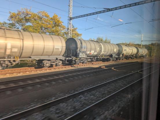 Oil train to feed the cars.