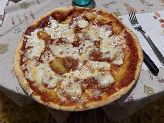 Pizza al salame piccante