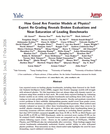 First page of a preprint PDF. Top left: Yale wordmark. Top right: the wordmark or logo of the funder (and the employer of some of the authors)