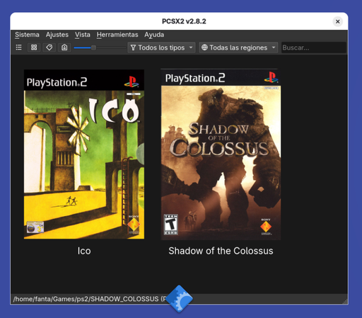 se ven las caratulas de ICO y Shadow of the Colossus de ps2