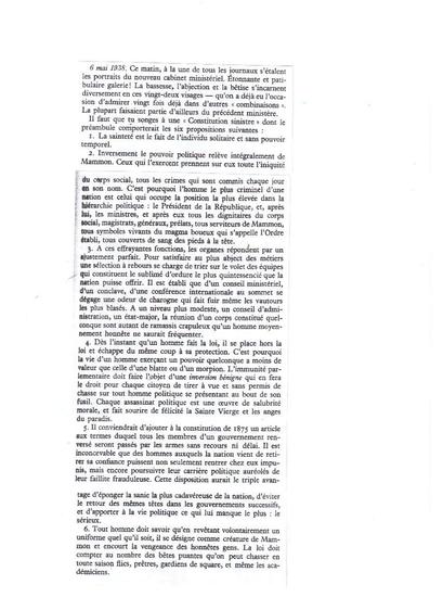Plusieurs pages scannées et assemblées à la main