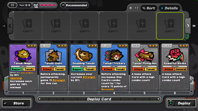 video of the deck from before, but now with everything upgraded to 3 stars, absolutely devastating the finaly boss (14k damage on a boss that only had an upper limit of 4k)