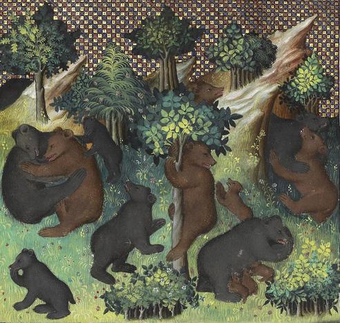 Bear club. Gaston Phébus, Livre de la chasse, Paris 15th century. BnF, Français 616, fol. 27v.
#medieval #MedievalArt