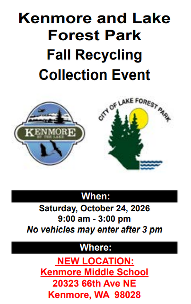 Recycling event poster