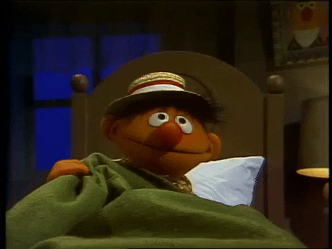 Sleepy Ernie GIF by Sesame Street