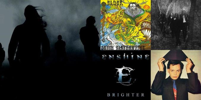 Collage of photos of the bands Insomnium, Elder, Opeth, Enshine, Gary Numan